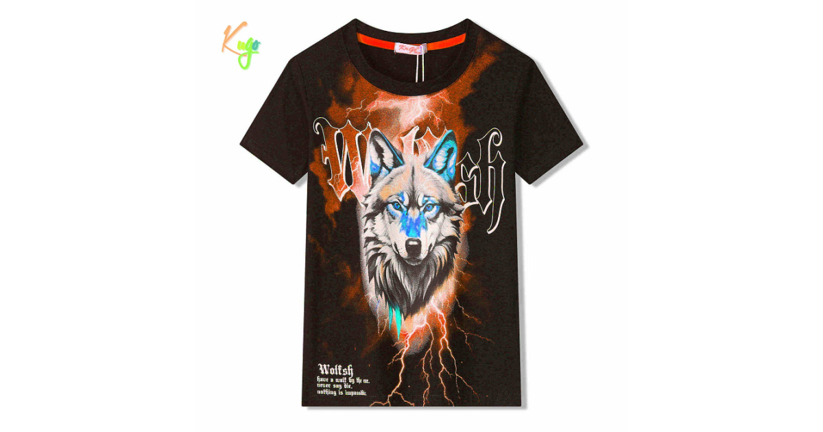 Letní tričko pro kluky s vlkem | Pohodlné, prodyšné 🐺