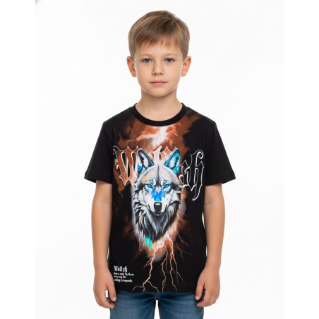Letní tričko pro kluky s vlkem | Pohodlné, prodyšné 🐺