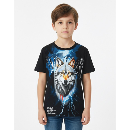 Letní tričko pro kluky s vlkem | Pohodlné, prodyšné 🐺