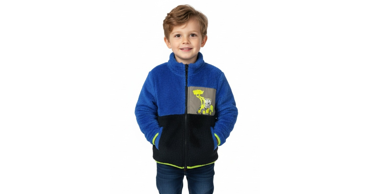 Chlapecká fleecová mikina s kožíškem | Hřejivá a lehká