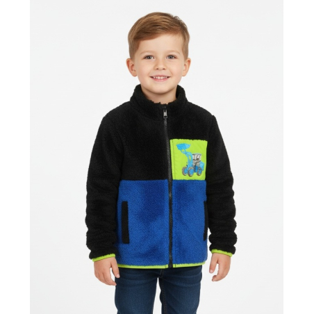 Chlapecká fleecová mikina s kožíškem | Hřejivá a lehká