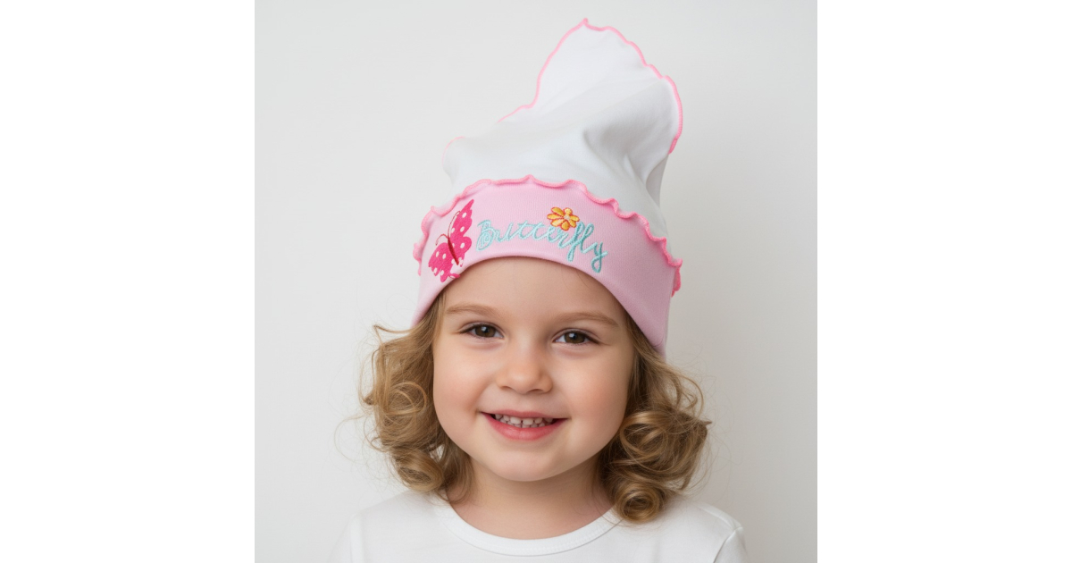 Dívčí šáteček bavlna | Pružný lem, univerzální velikost