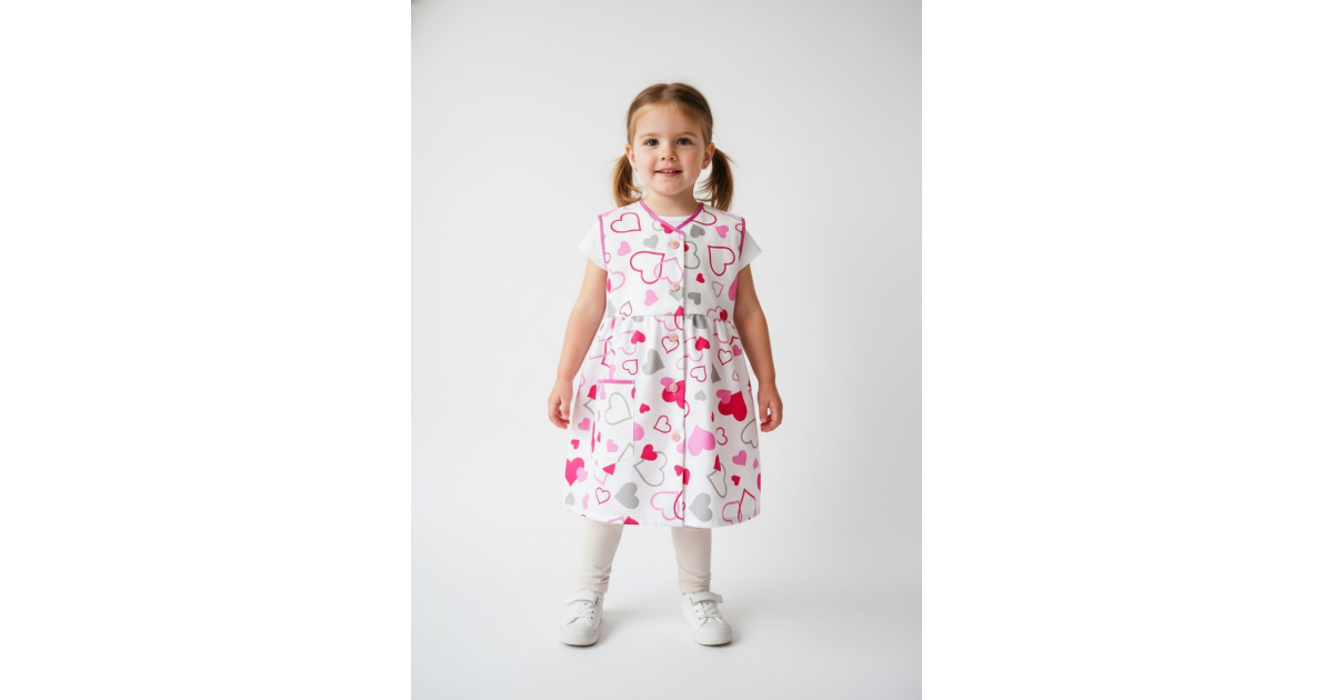 Dětské šatové zástěrky | 100% bavlna | Česká výroba