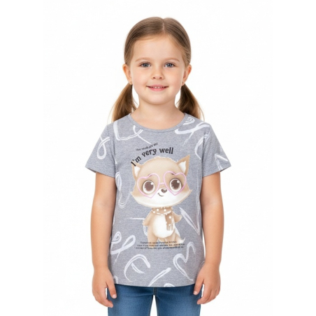 Dívčí letní tričko s liškou | Bavlna, pohodlný střih