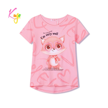 Dívčí letní tričko s liškou | Bavlna, pohodlný střih