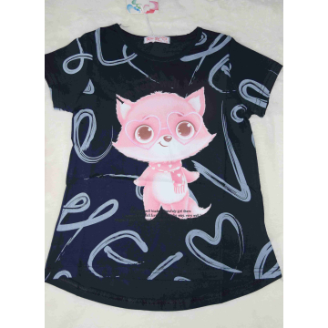 Dívčí letní tričko s liškou | Bavlna, pohodlný střih