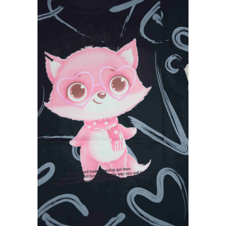 Dívčí letní tričko s liškou | Bavlna, pohodlný střih