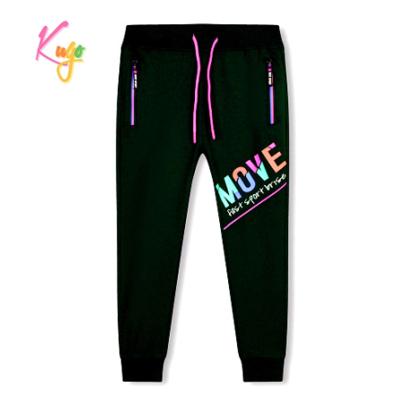 Dívčí tepláky bavlněné | Pohodlné, s kapsami na zip