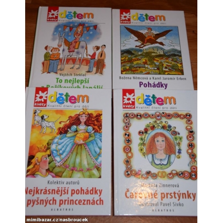 4x Dětské knížky - Pohádky - Boříkovi lapálie