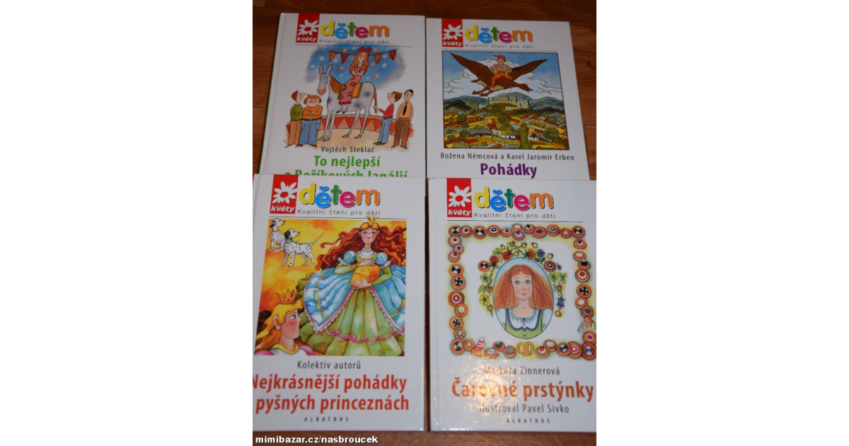 4x Dětské knížky - Pohádky - Boříkovi lapálie