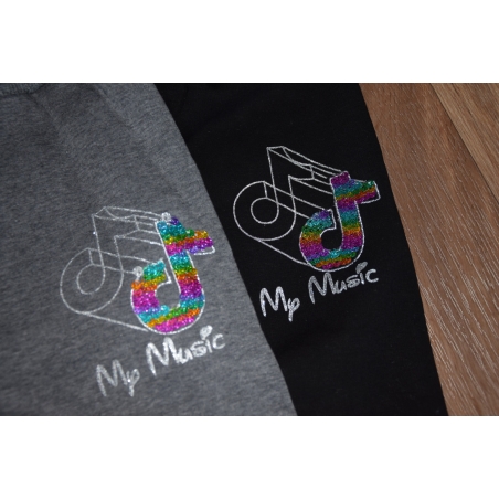 Dívčí zateplené thermo legíny TIK TOK s flitry