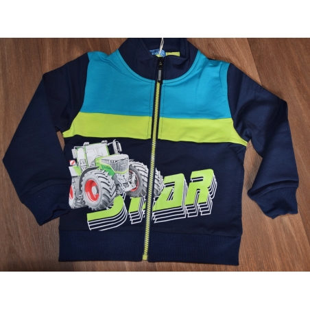 Chlapecká tepláková mikina s traktorem – svítí ve tmě