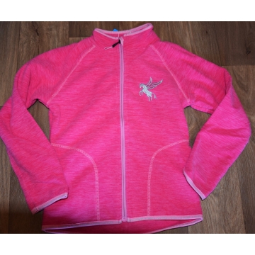 Dívčí fleecová mikina s koníčkem | Hřejivá & melír