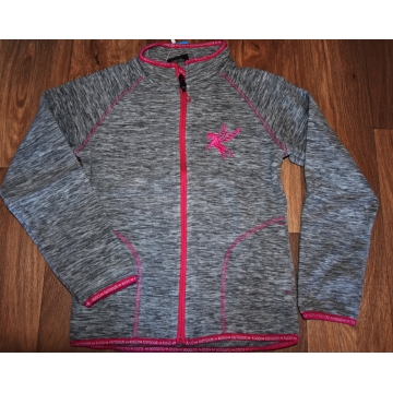 Dívčí fleecová mikina s koníčkem | Hřejivá & melír