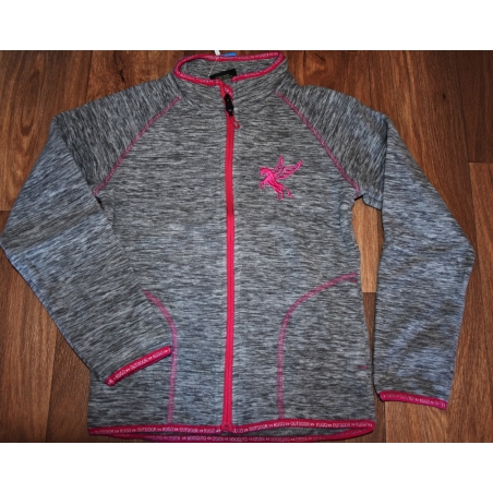 Dívčí fleecová mikina s koníčkem | Hřejivá & melír