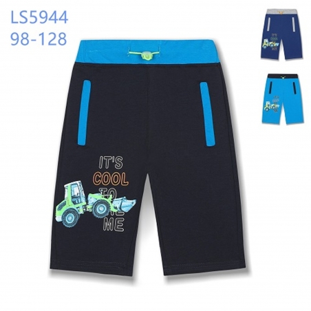 Chlapecké 3/4 kalhoty Bagr Traktor | Bavlna | Sport & kolo