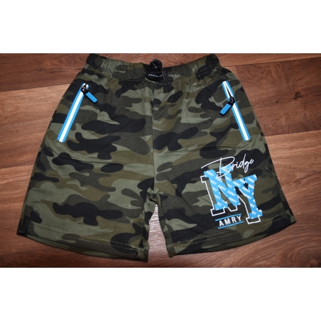 Chlapecké maskáčové kraťasy s nápisem NY | E-shop