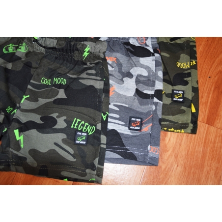 Chlapecké maskáčové kraťasy | 100% bavlna, skate design | Pohodlné šortky pro kluky