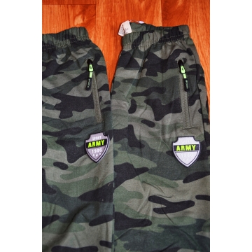 Chlapecké maskáčové tepláky Army | Pohodlné s kapsami