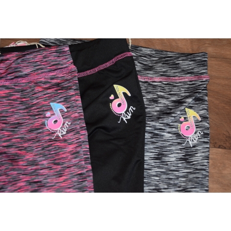 Dívčí sportovní 3/4 legíny melír – rychleschnoucí