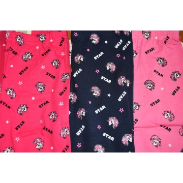 Dívčí 3/4 legíny s koníčky | Pohodlné bavlněné