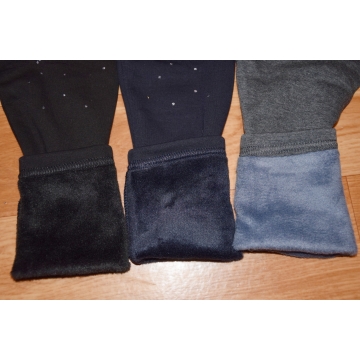 Dívčí zateplené legíny s kožíškem | Teplé a stylové