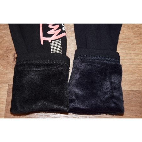 Dívčí zateplené legínky s kožíškem | Teplé a pohodlné