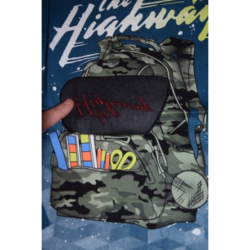 Chlapecké triko dlouhý rukáv 3D obrázek petrolejová