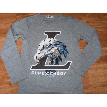 Chlapecké triko OREL dlouhý rukáv šedá