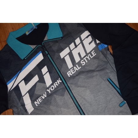 Chlapecká tepláková mikina FITHE | 100% bavlna, zip