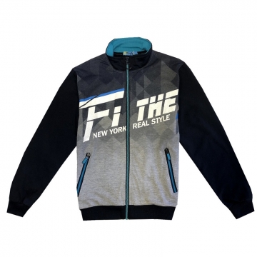 Chlapecká tepláková mikina FITHE | 100% bavlna, zip