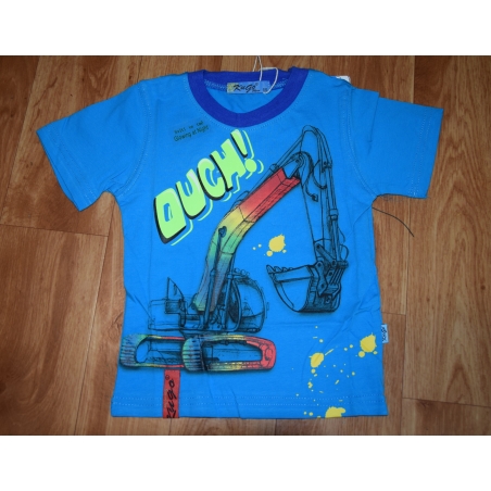 Chlapecké tričko krátký rukáv Kugo Bagr tyrkysová