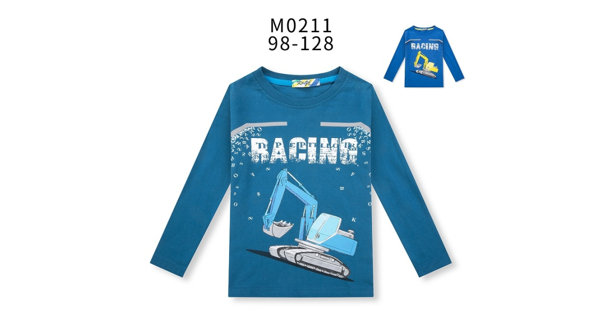 Chlapecké tričko bagr s reflexem Kugo