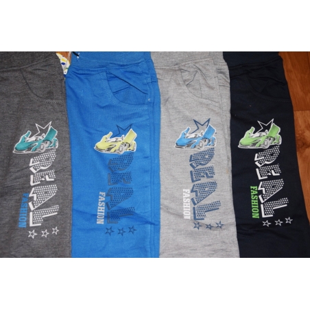 Chlapecké tepláky s autem | 100% bavlna, pohodlí