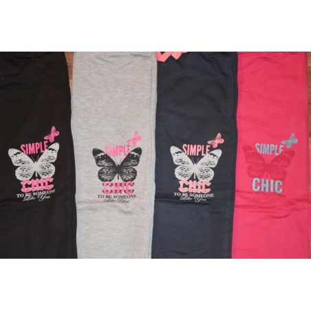 Dívčí tepláky s motýlkem | 100% bavlna | Pohodlné pro holky