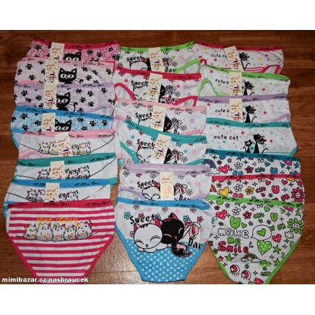 Dívčí spodní kalhotky zvířátka vel. 116 -122  116