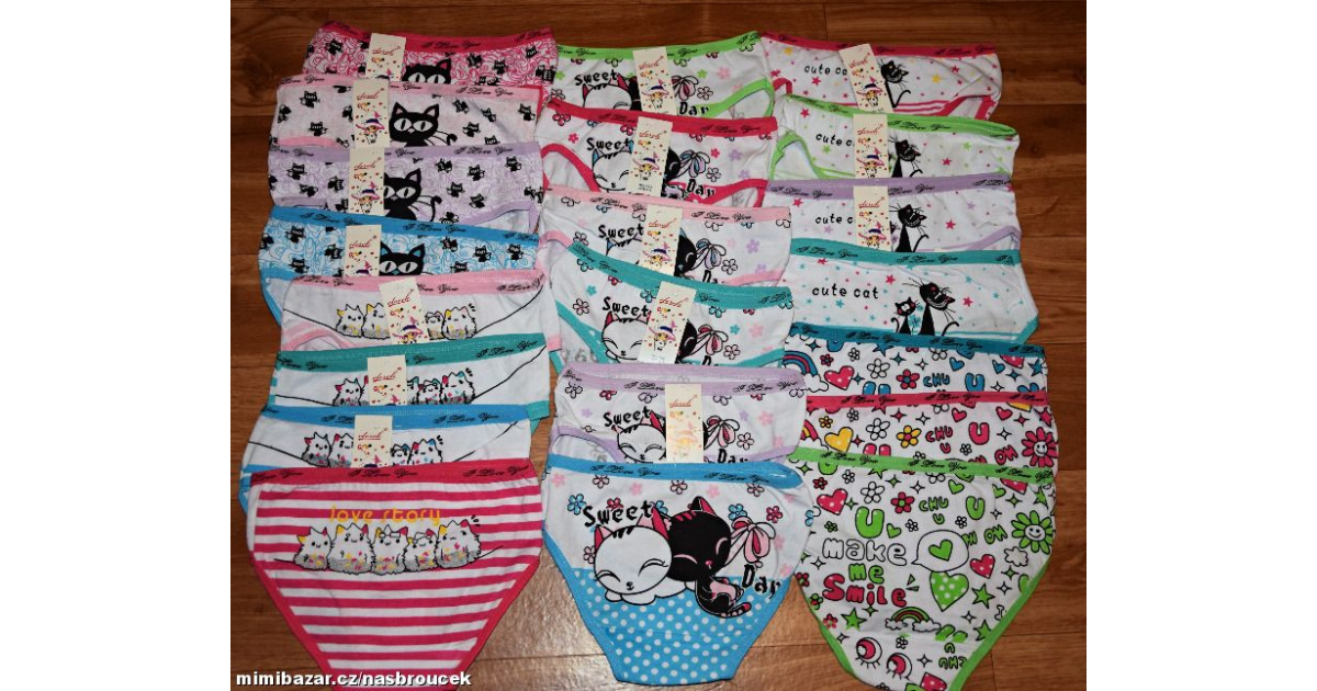 Dívčí spodní kalhotky zvířátka vel. 116 -122  116
