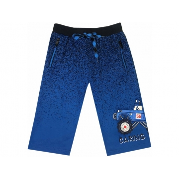 Chlapecké 3/4 kalhoty Monster truck | 100% bavlna, melír