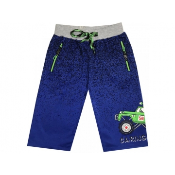 Chlapecké 3/4 kalhoty Monster truck | 100% bavlna, melír