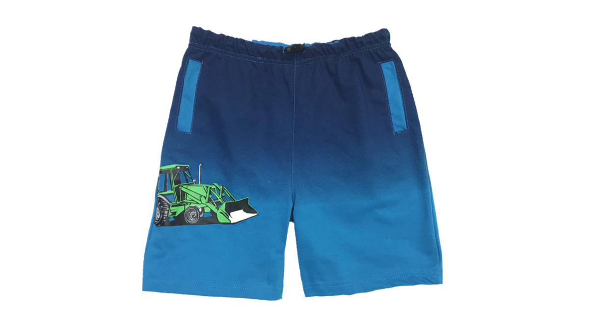Chlapecké bavlněné kraťasy s traktorem | Šortky
