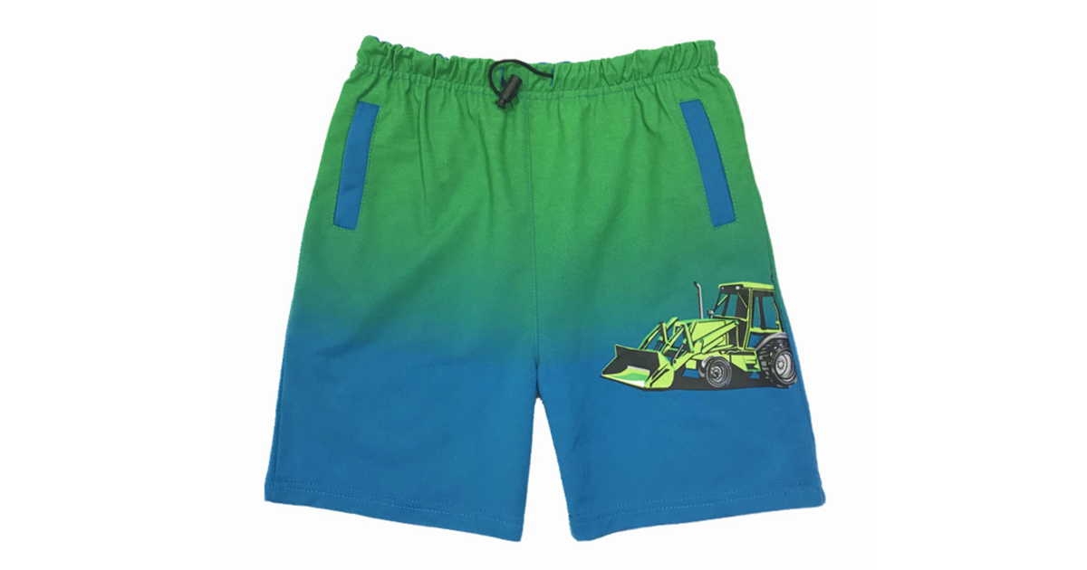 Chlapecké bavlněné kraťasy s traktorem | Šortky