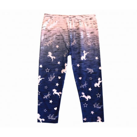 Dívčí 3/4 legíny s koníky | Bavlněné, pohodlné, roztomilé