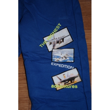 Chlapecké tepláky s letadly | 100% bavlna, pohodlí a styl