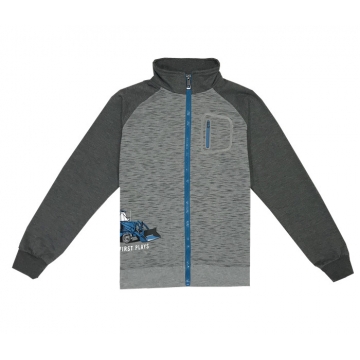 Chlapecká tepláková mikina s traktorem / bavlna