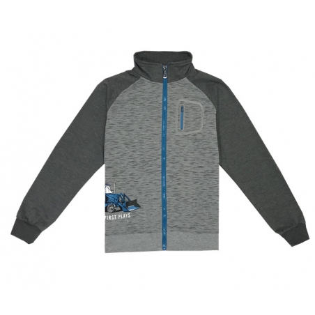 Chlapecká tepláková mikina s traktorem / bavlna