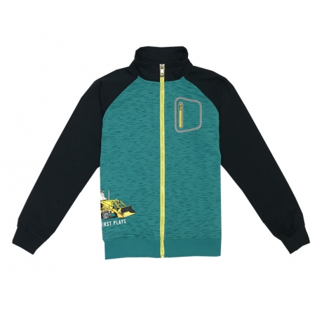 Chlapecká tepláková mikina s traktorem / bavlna