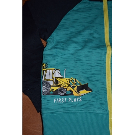 Chlapecká tepláková mikina s traktorem / bavlna