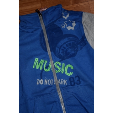 Chlapecká tepláková mikina s potiskem sluchátek | 100% bavlna