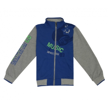 Chlapecká tepláková mikina s potiskem sluchátek | 100% bavlna