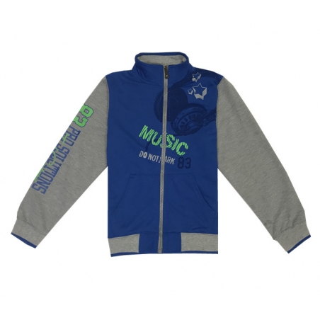 Chlapecká tepláková mikina s potiskem sluchátek | 100% bavlna